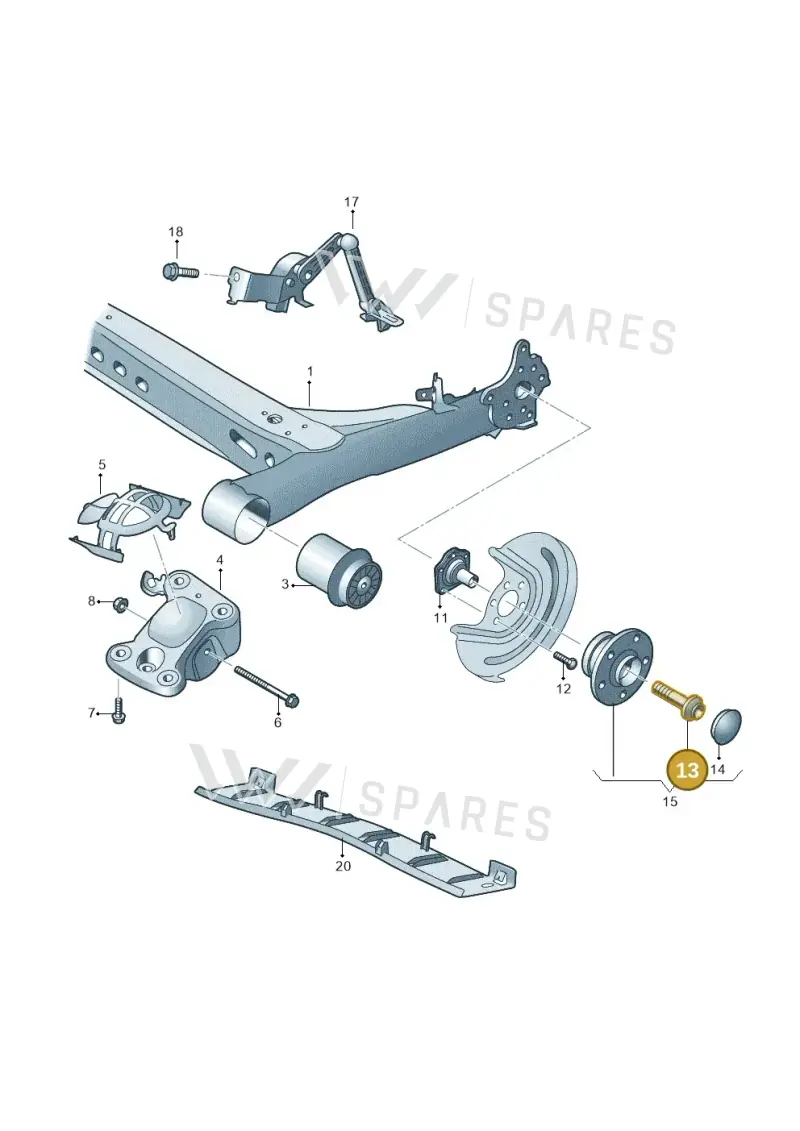 WHT007665 — Volkswagen T-Cross (2019-) diagram 837500200, position 13