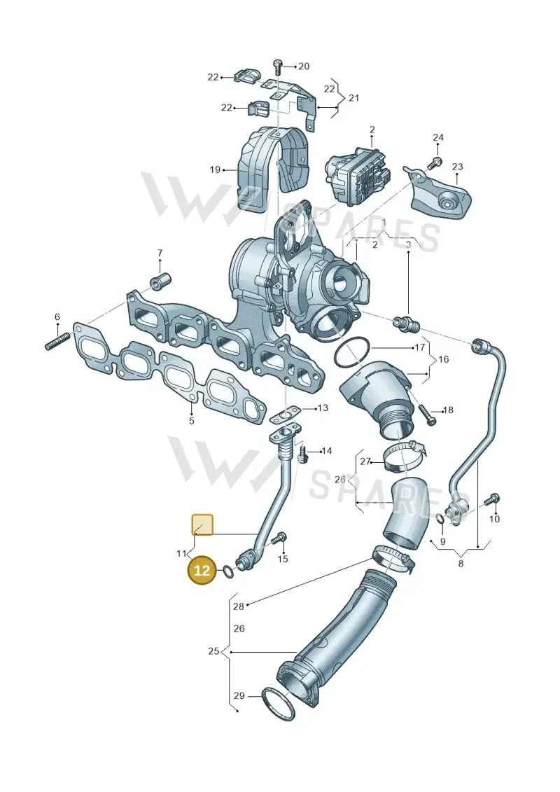 WHT007702 — Volkswagen Passat estate (2023-) diagram 793145064, position 12