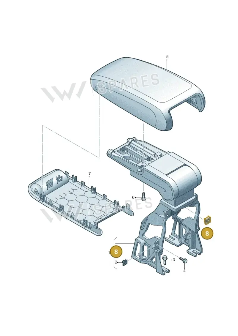 WHT007709 — Audi RS Q3 Sportback (2019-2024) diagram 597863600, position 8