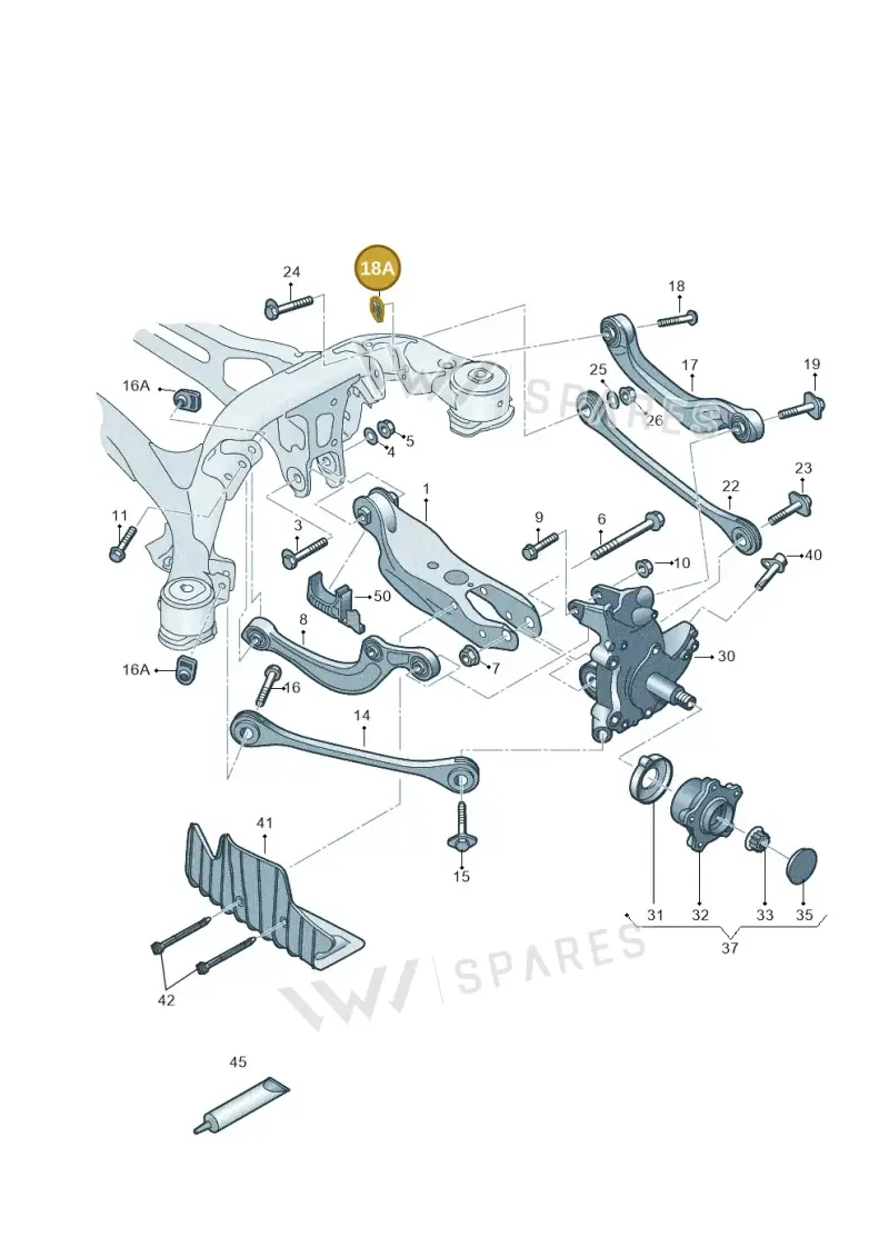 WHT007726 — Audi A6 (2018-2025) diagram 430505200, position 18A