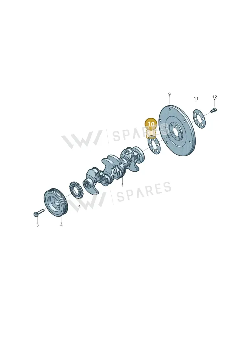 WHT007745A — Volkswagen Tiguan 2.0 4Motion (2017-2024) diagram 496105931, position 10