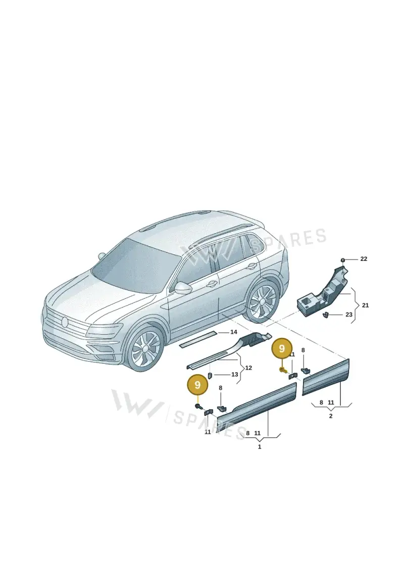 WHT007768 — Volkswagen Tiguan (2024-) diagram 57d853010, position 9
