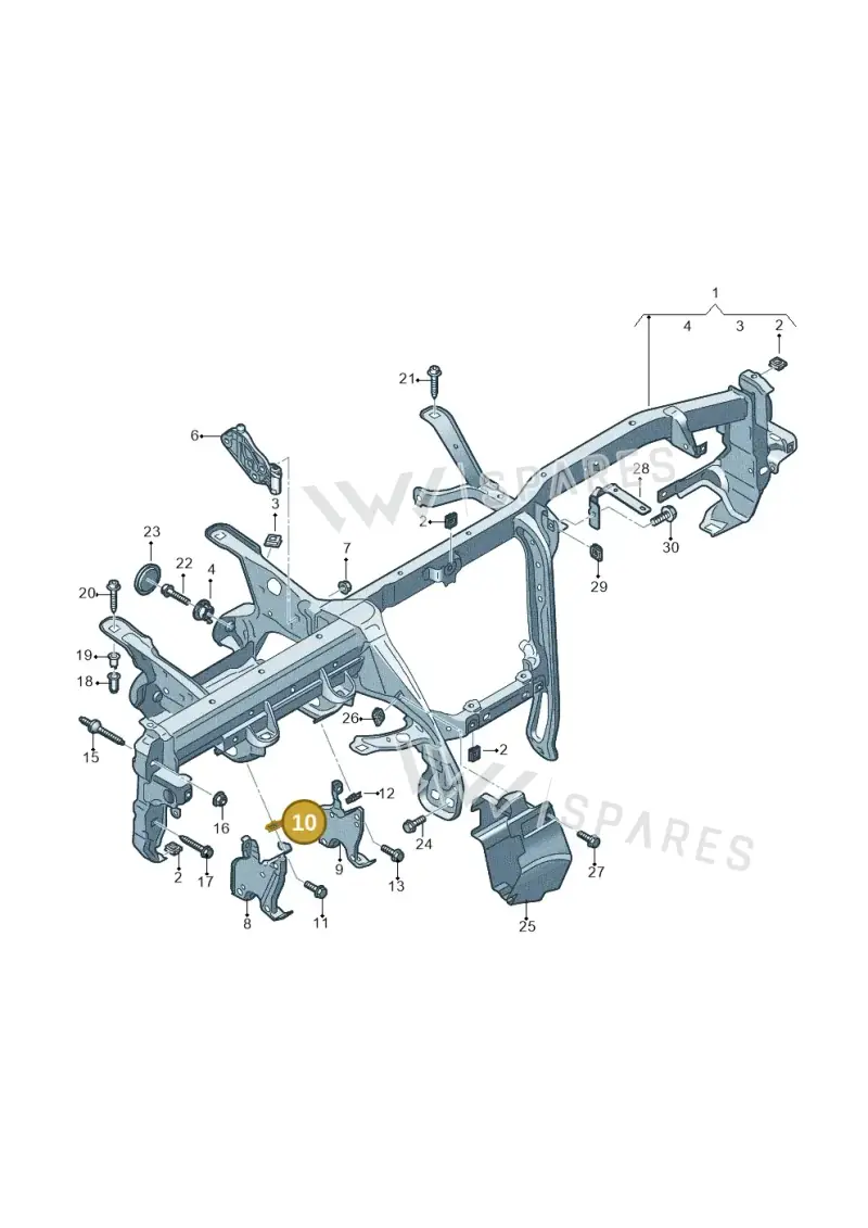 WHT007797 — Audi RS6 Avant (2019-2025) diagram 435857000, position 10