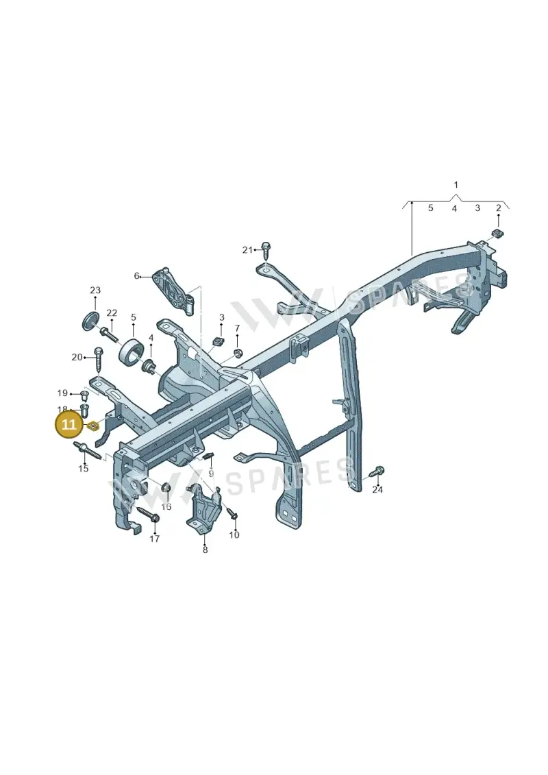 WHT007797 — Audi Q8 e-tron (2018-2025) diagram 586857000, position 11