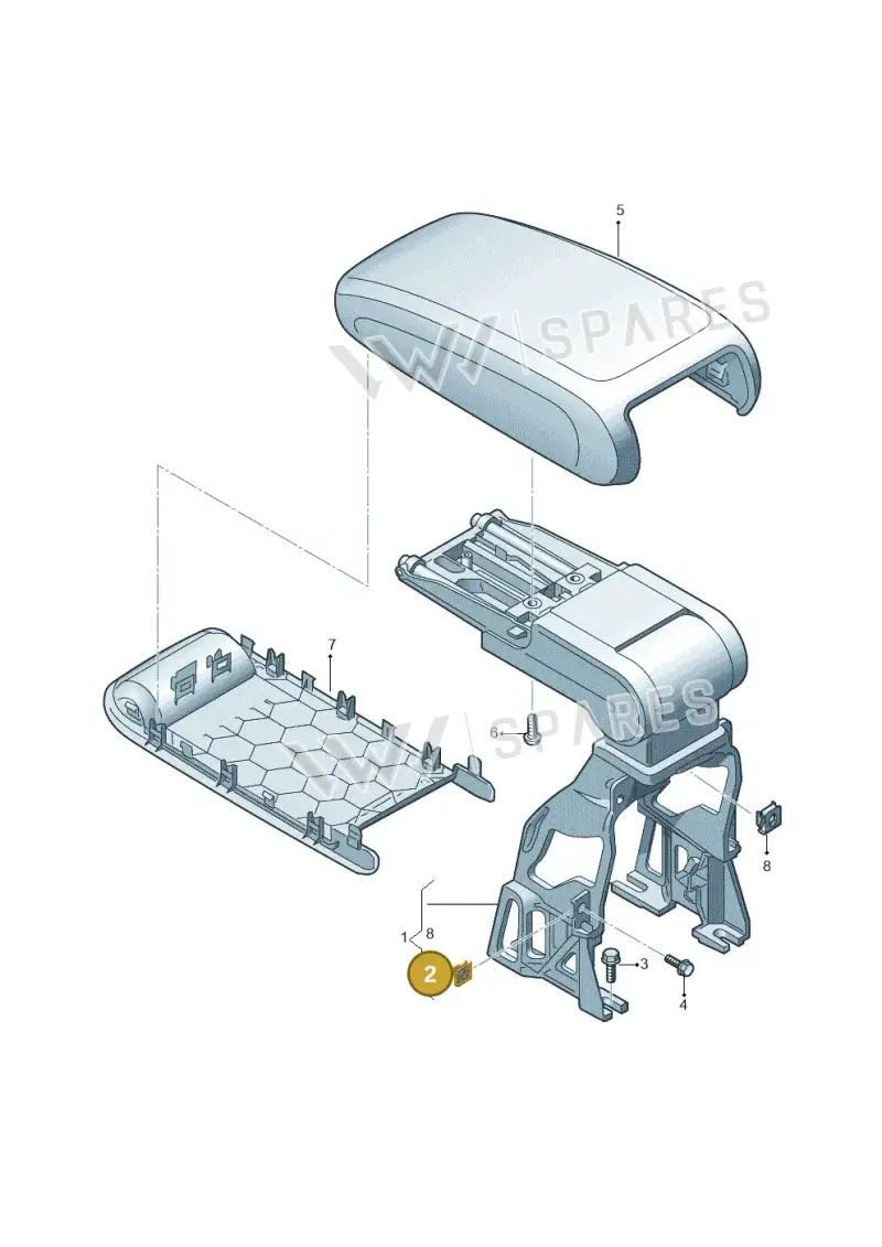 WHT007799 — Audi RS Q3 Sportback (2019-2024) diagram 597863600, position 2