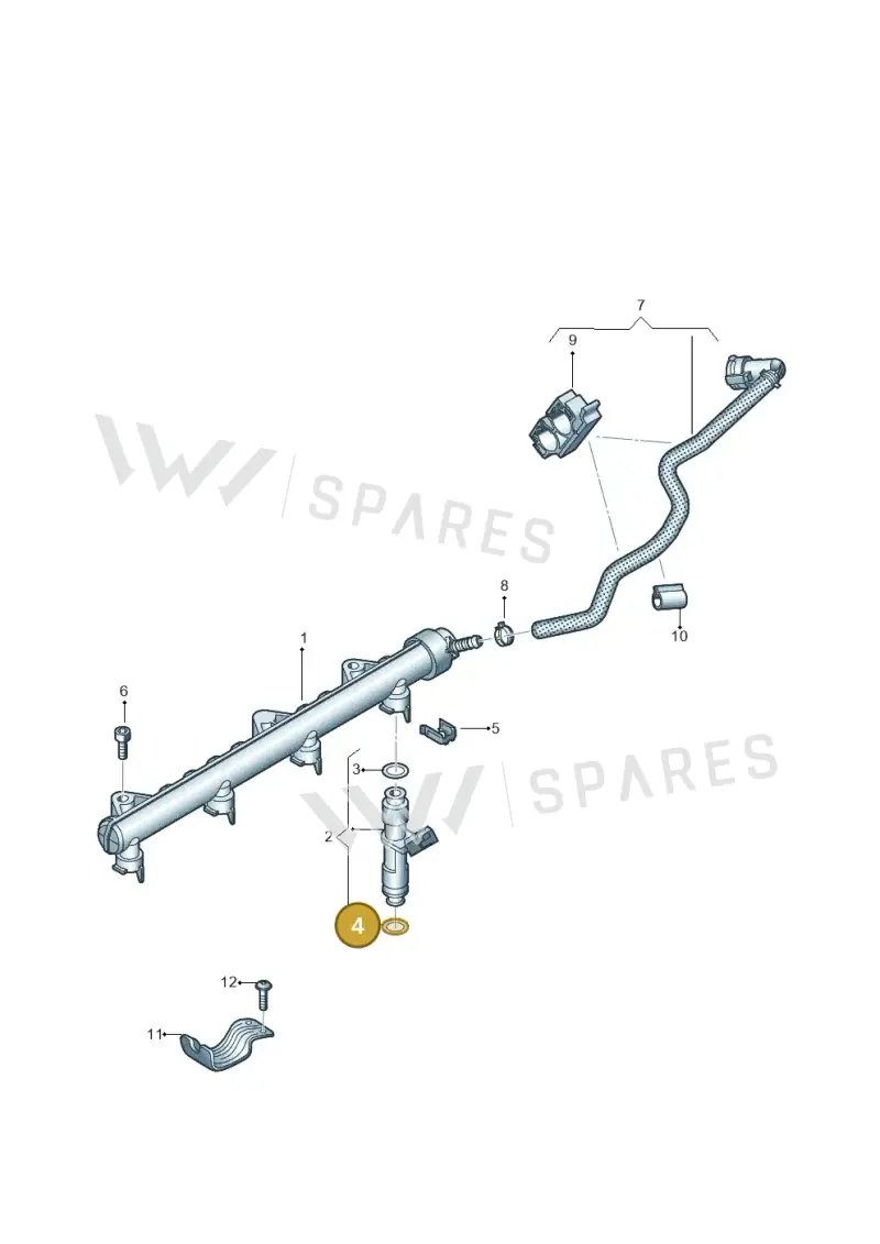 WHT007801 — Volkswagen Jetta 1.6 (2014-2018) diagram 781133550, position 4
