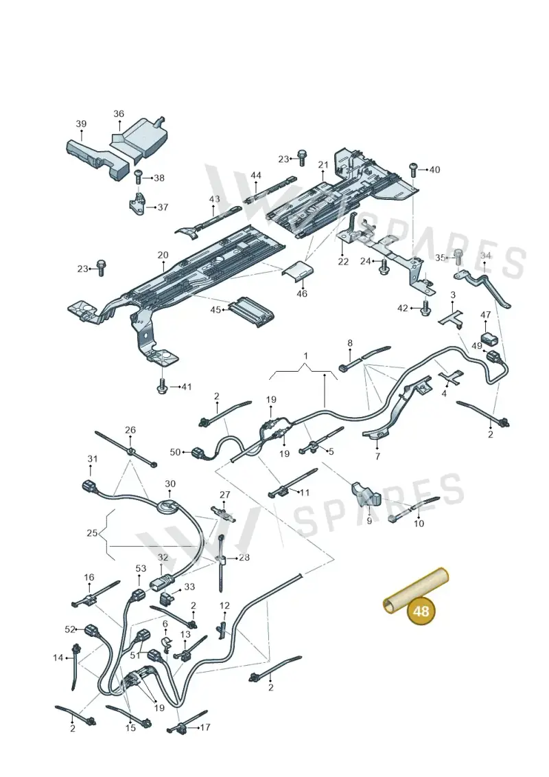 WHT007816 — Audi Q4 Sportback (2021-2025) diagram 89a970200, position 48
