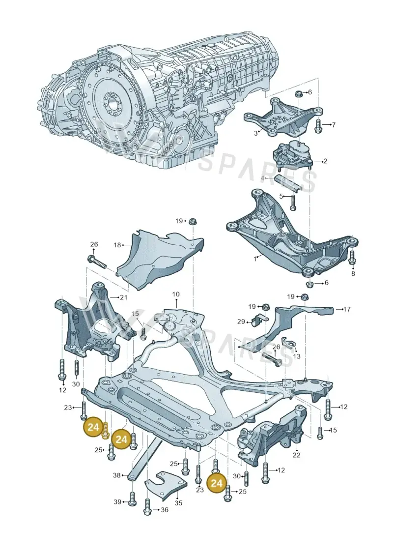 WHT007825 — Audi A5 Cabriolet (2016-2025) diagram 848399400, position 24