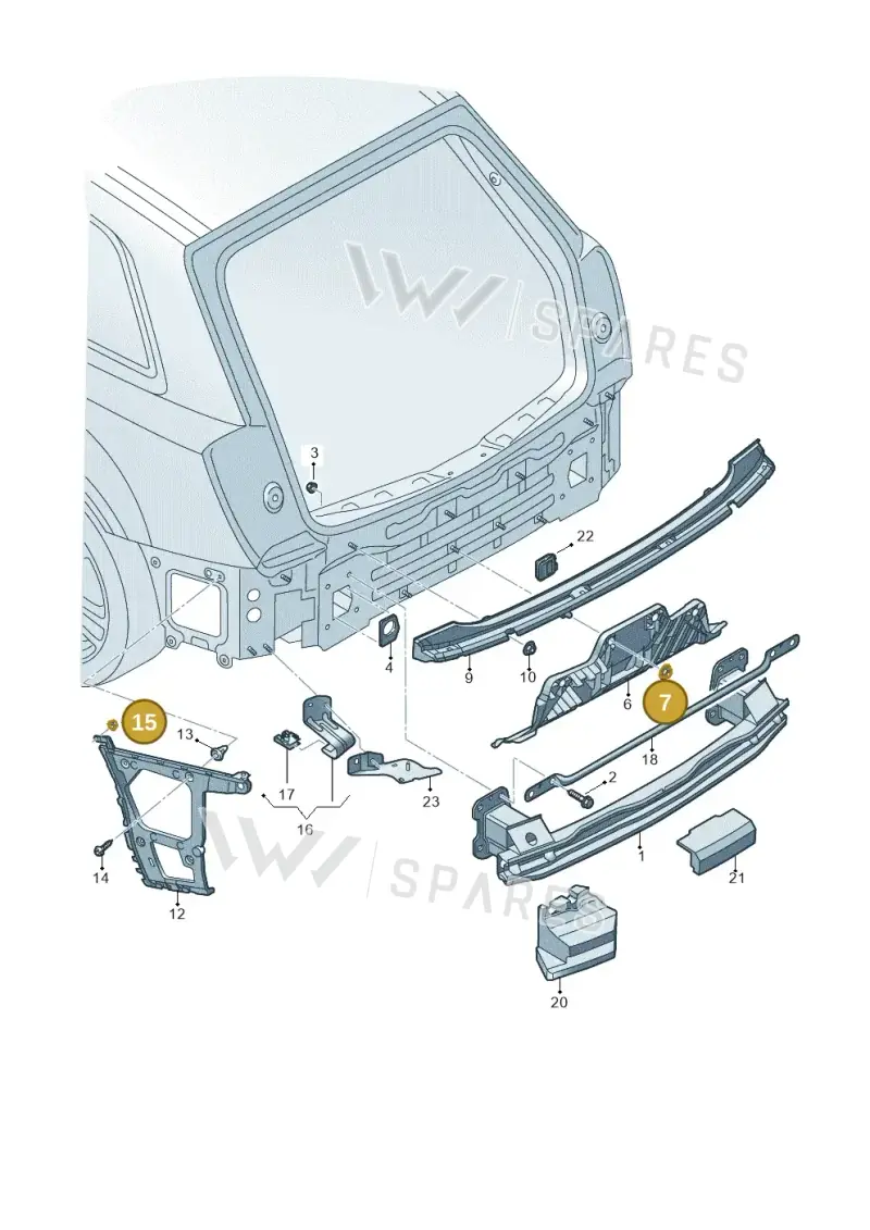 WHT007851 — Audi Q7 (2015-2025) diagram 859807055, position 7+15