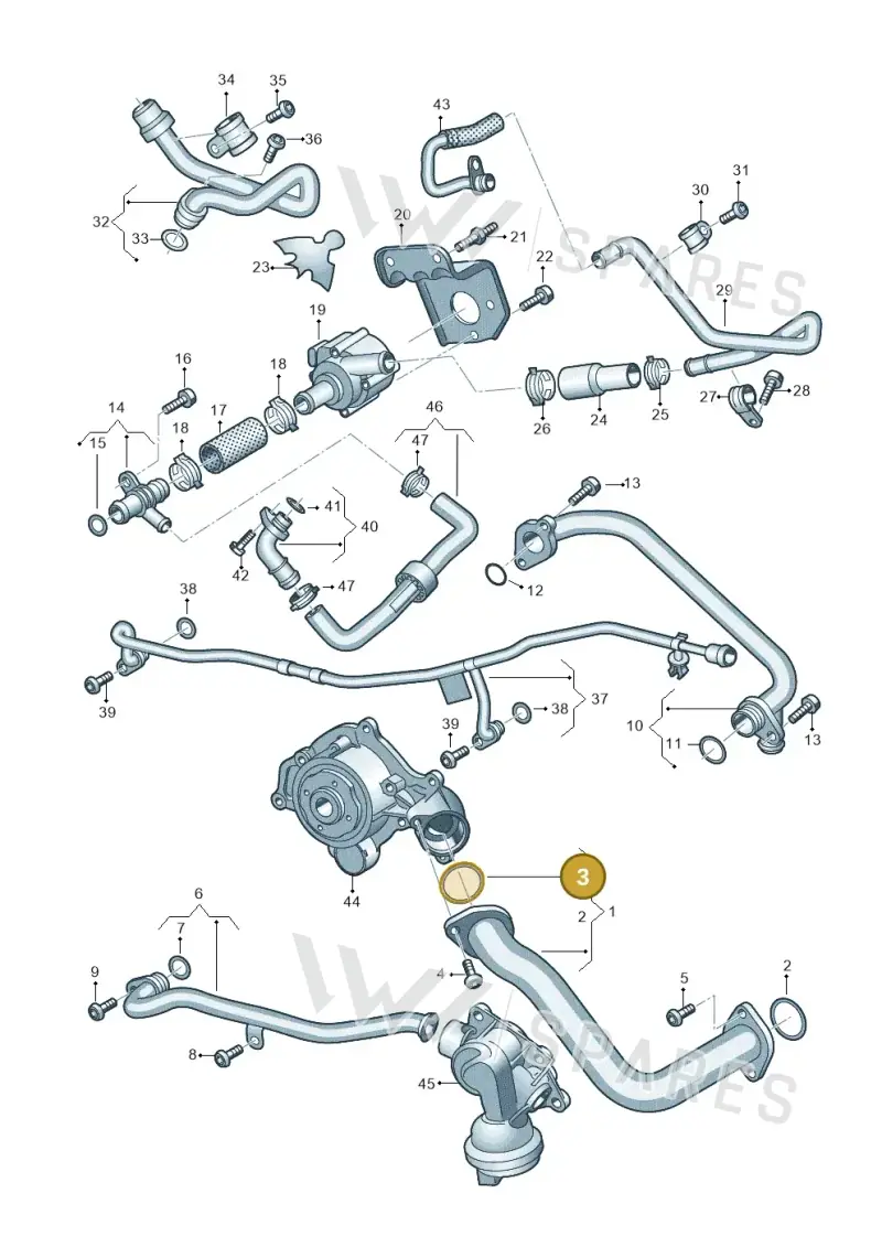 WHT007920 — Volkswagen Touareg (2017-2023) diagram 439121300, position 3