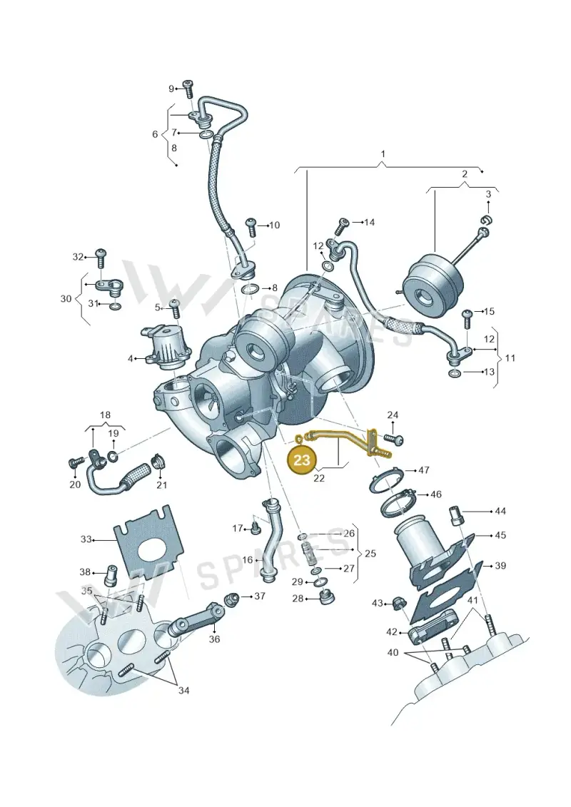 WHT007923 — Volkswagen Touareg (2017-2023) diagram 439145000, position 23