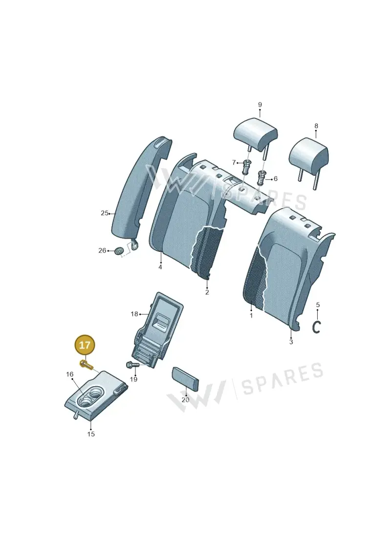 WHT007930 — Skoda Octavia (2019-2022) diagram 585885801, position 17