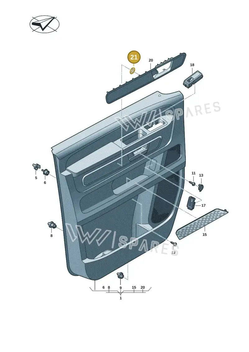 WHT007934 — Volkswagen ID.Buzz (2022-) diagram 15a867000, position 21