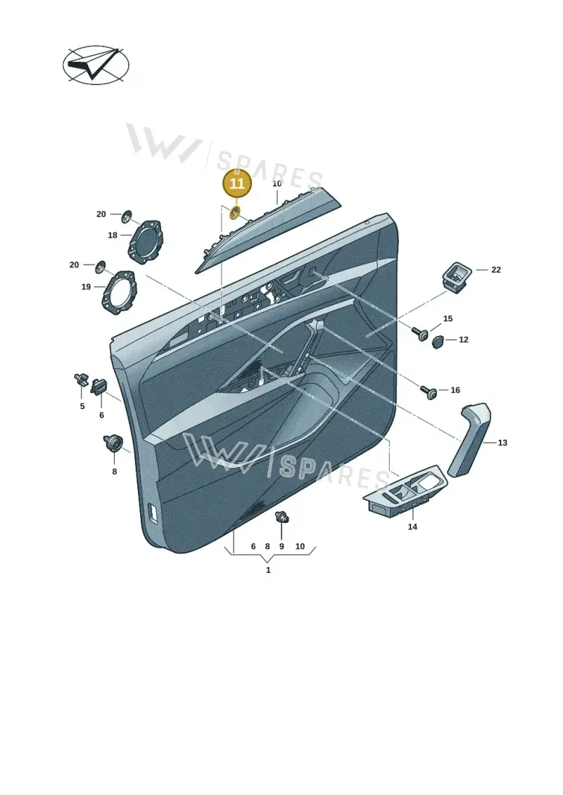 WHT007934 — Volkswagen Tiguan 2.0 (2023-) diagram 57x867000, position 11