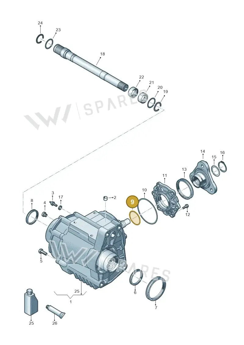 WHT008009 — Volkswagen Tiguan 2.0 4Motion (2017-2024) diagram 828409000, position 9