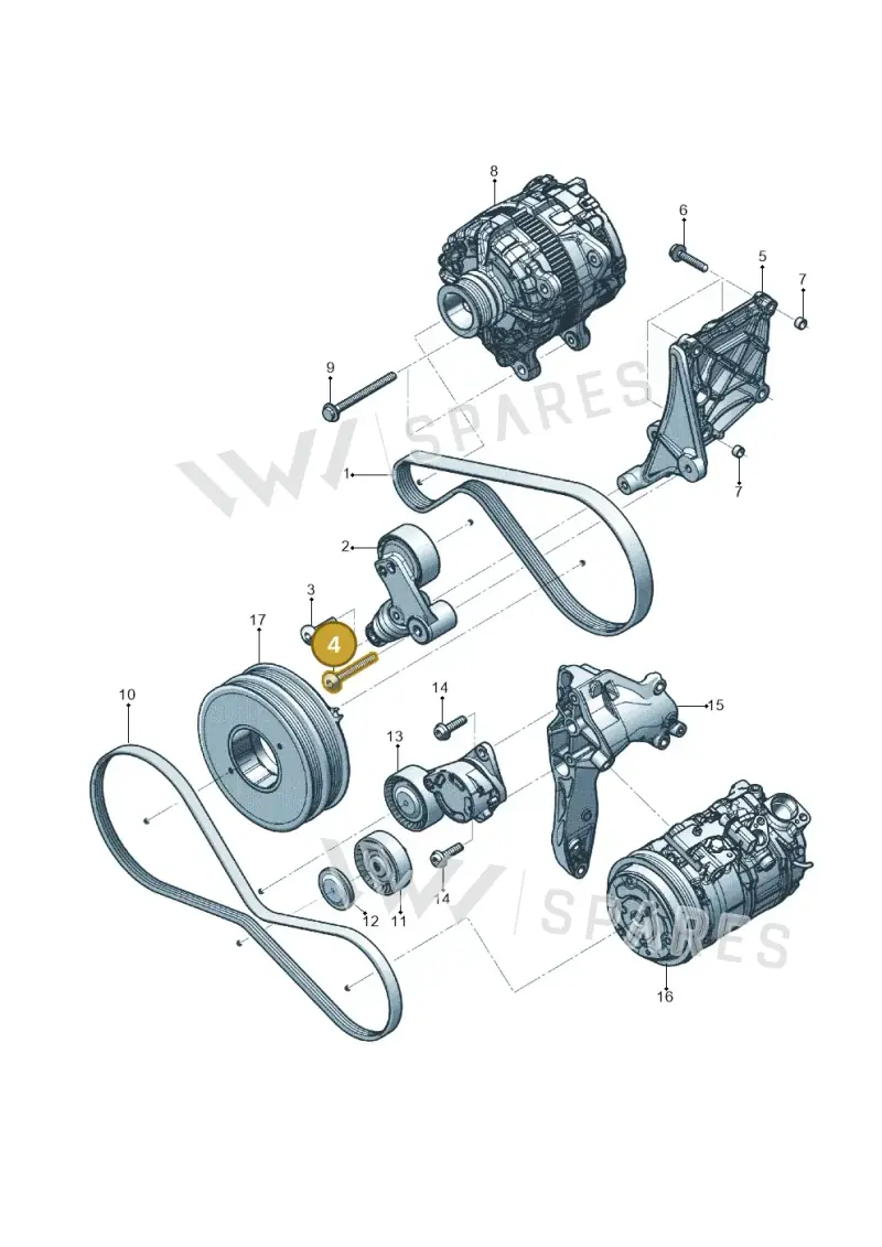 WHT008035 — Audi Q8 (2018-2025) diagram 819903100, position 4