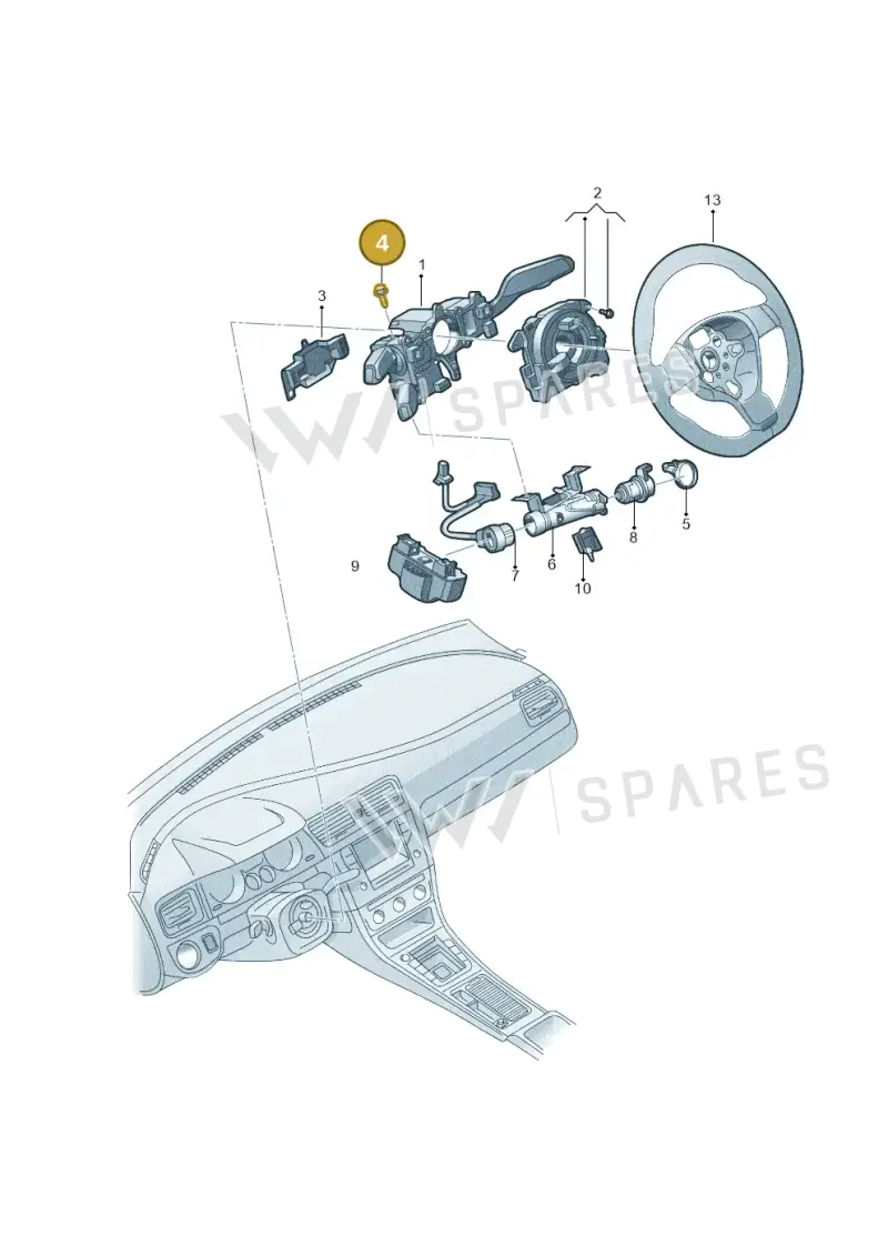 WHT008046 — Volkswagen Lavida XR (2023-) diagram 579953500, position 4