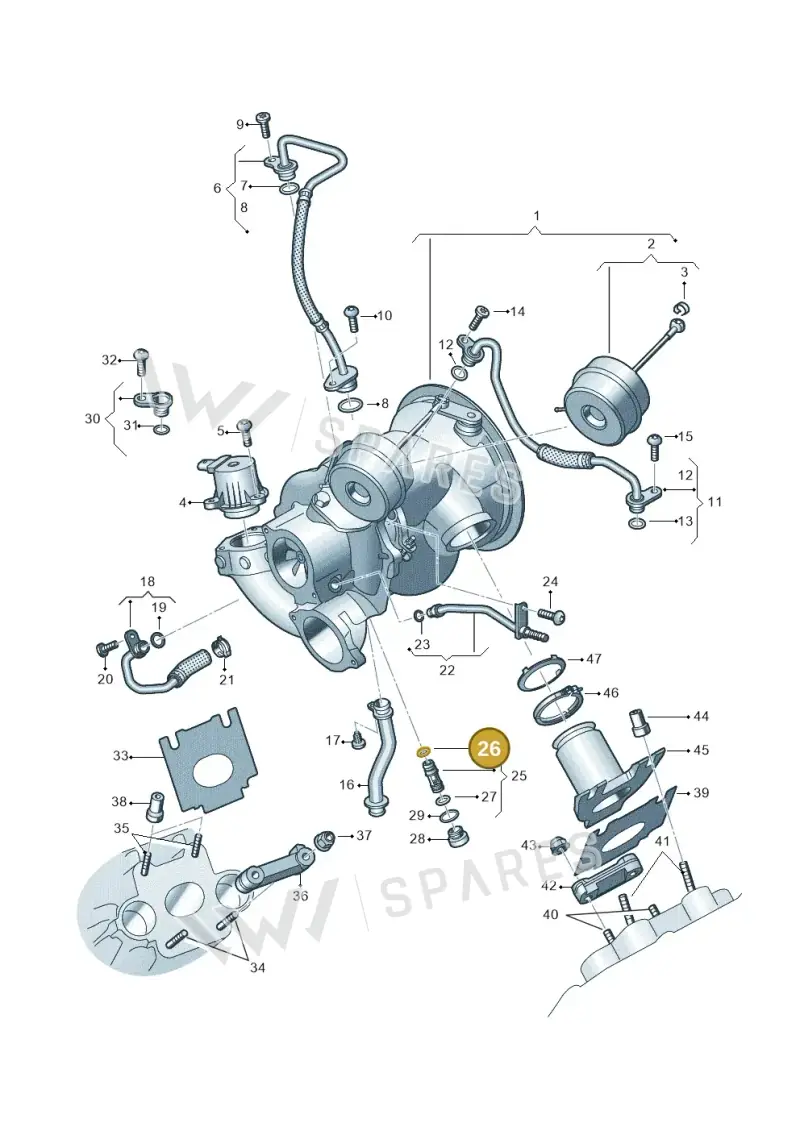 WHT008055 — Volkswagen Touareg (2017-2023) diagram 439145000, position 26