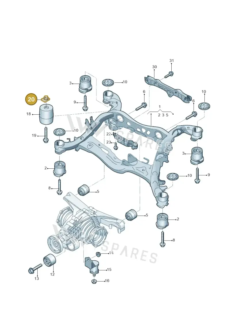 WHT008073A — Audi A6 L 2.0 (2018-) diagram 577505010, position 20