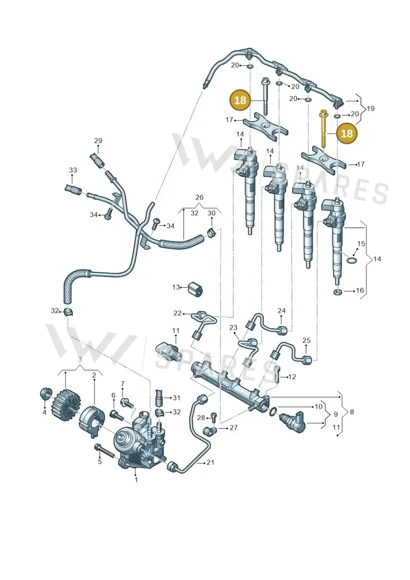 WHT008080A — Volkswagen Tiguan 2.0 4Motion (2017-2024) diagram 793130020, position 18