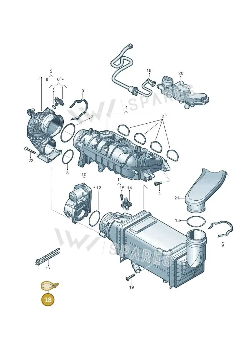 WHT008084 — Volkswagen Caddy Maxi Kombi (2020-2024) diagram 827133500, position 18