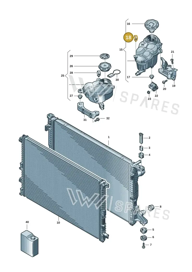 WHT008089 — Audi A8 (2017-2025) diagram 838121079, position 18