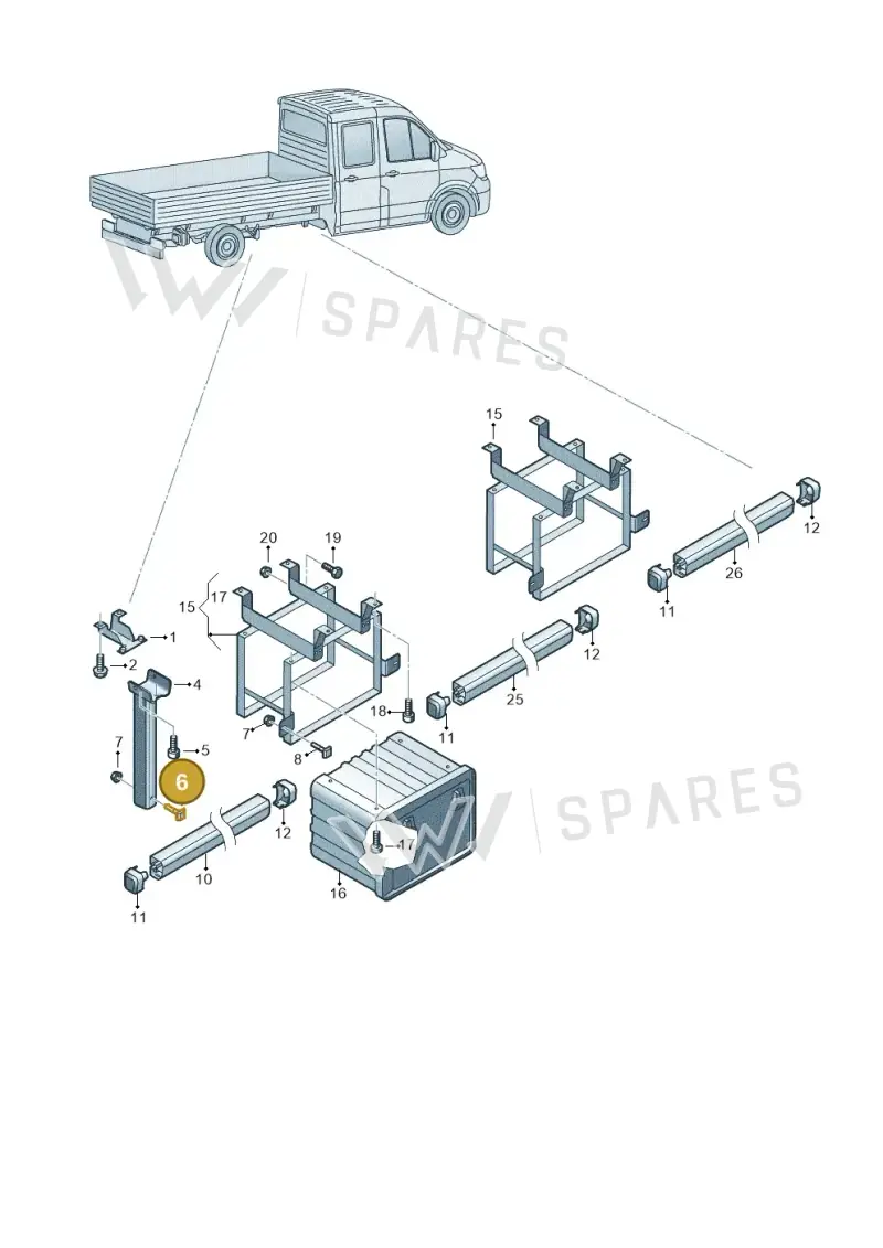 WHT008247 — Volkswagen Crafter (2016-2025) diagram 807803010, position 6
