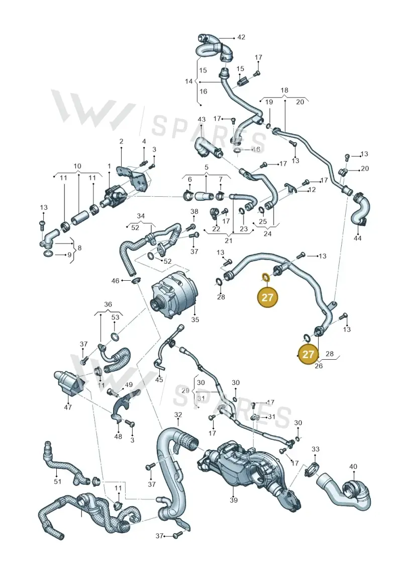 WHT008267 — Audi RS Q8 (2019-2025) diagram 595121002, position 27