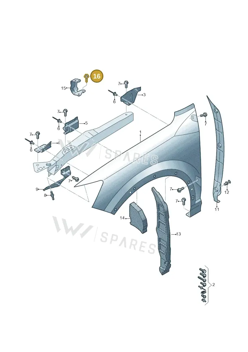 WHT008301 — Audi Q2 (2016-2025) diagram 803821000, position 16