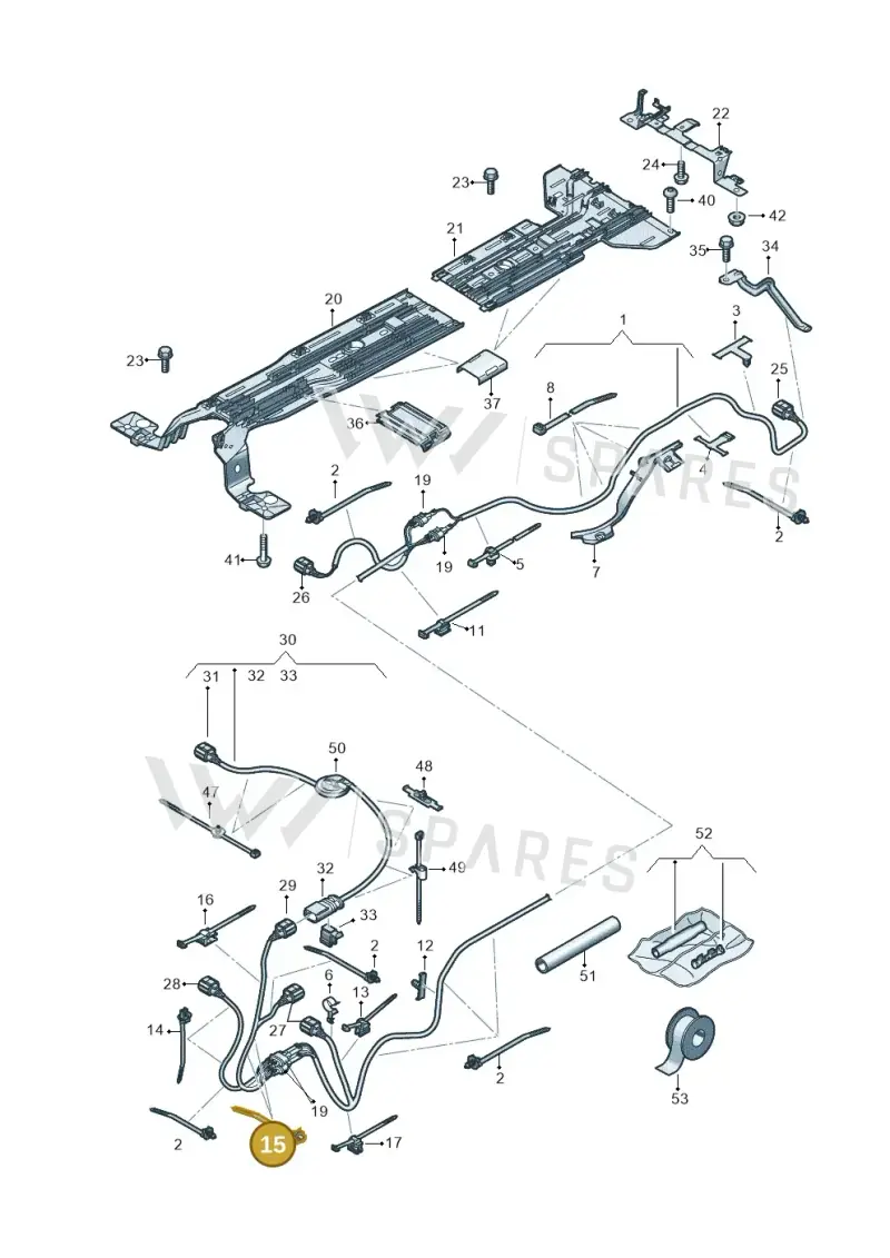WHT008331 — Volkswagen ID.3 (2019-2025) diagram 10a970012, position 15