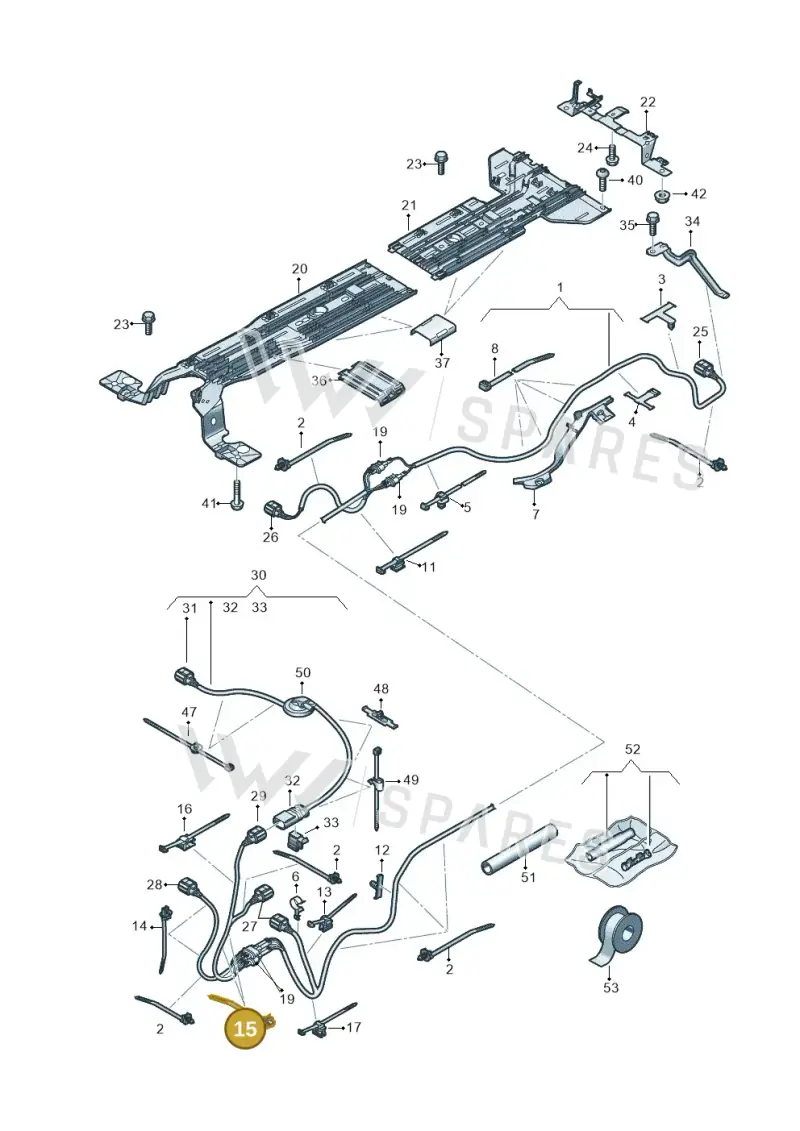 WHT008331 — SEAT CUPRA Born (2021-) diagram 10a970012, position 15