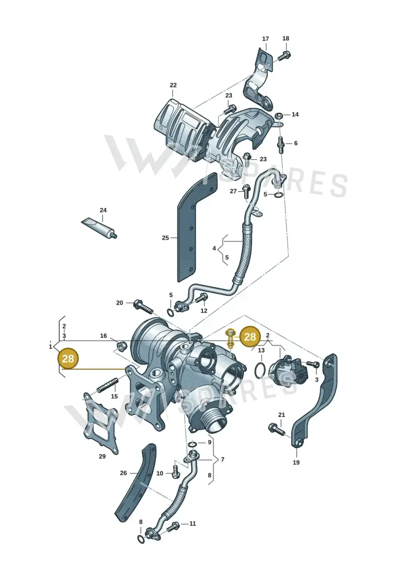 WHT008373A — Volkswagen Tiguan 2.0 (2023-) diagram 3cm145300, position 28