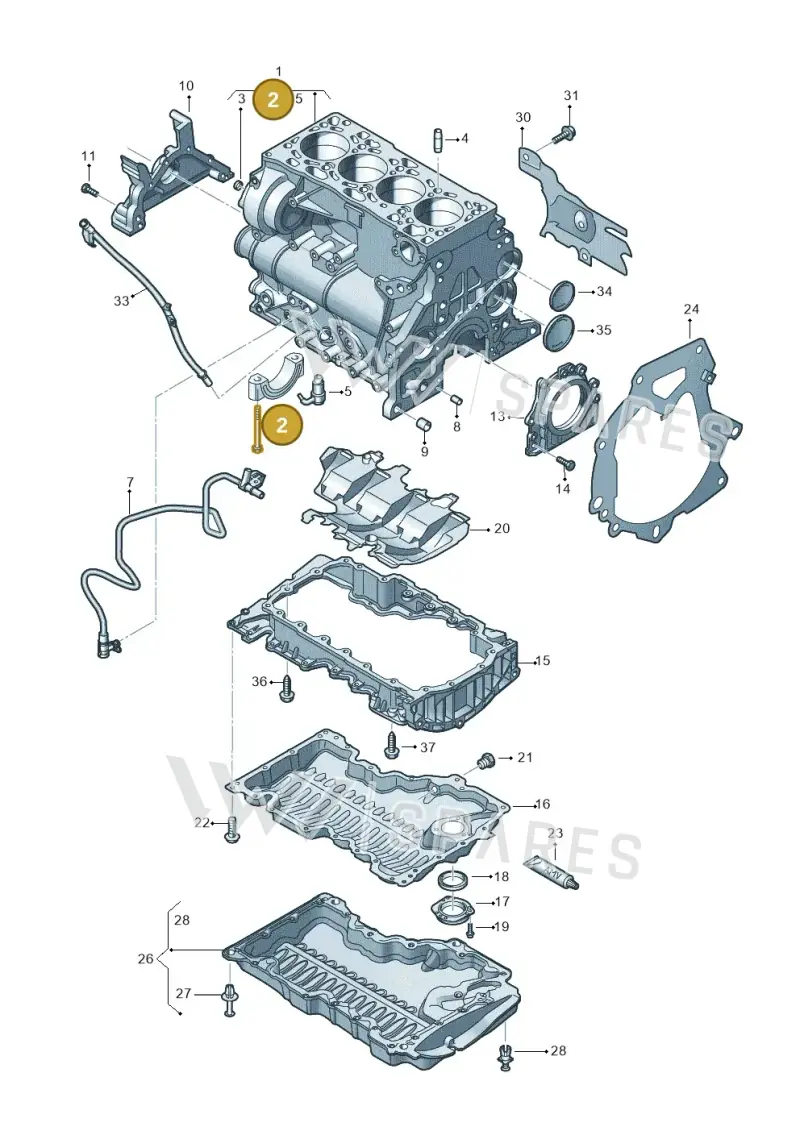 WHT008383 — Volkswagen Tiguan 2.0 4Motion (2017-2024) diagram 781103300, position 2