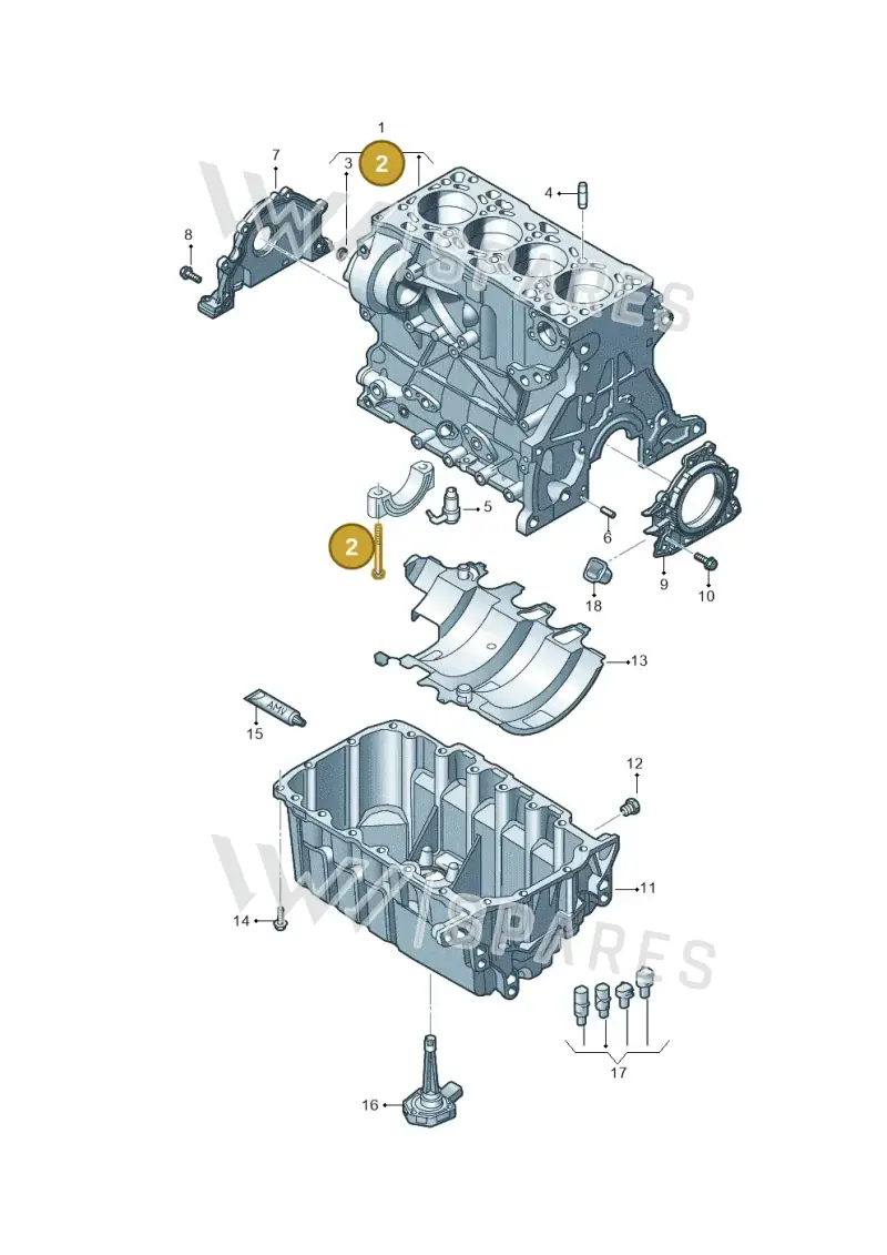 WHT008383 — Volkswagen MAN TGE 55 (2016-2021) diagram 806103031, position 2