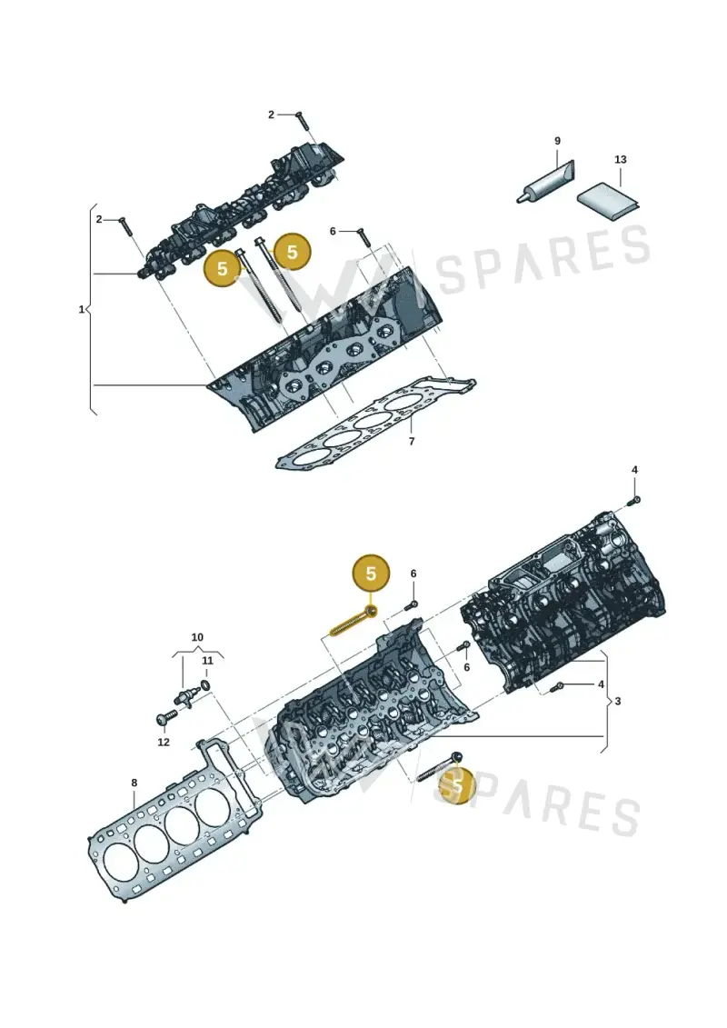 WHT008395 — Audi RS6 Avant (2019-2025) diagram 838103037, position 5