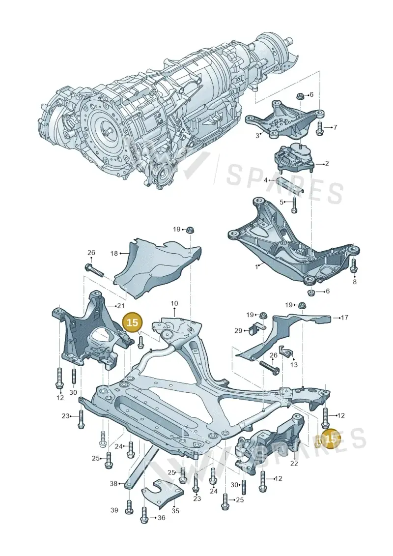 WHT008449 — Audi A5 Cabriolet (2016-2025) diagram 848399700, position 15