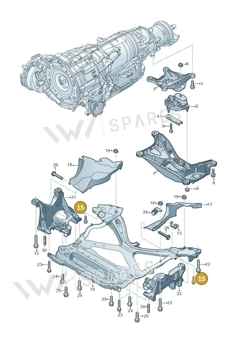 WHT008449 — Audi A5 Sportback (2016-2025) diagram 849399700, position 15