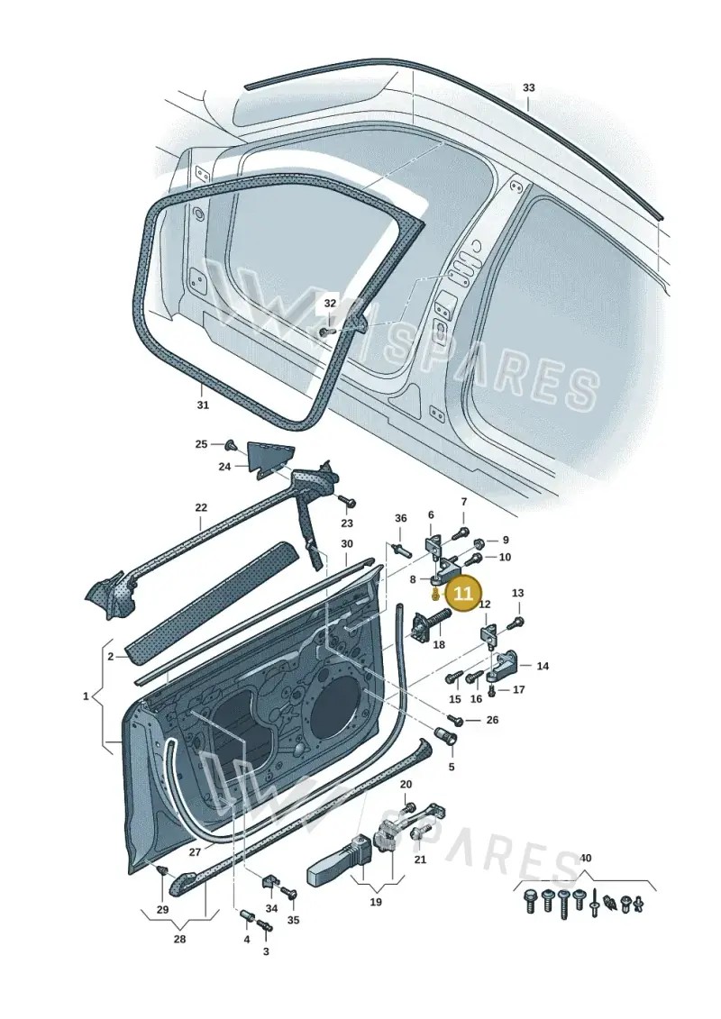 WHT008485 — Audi RS e-tron GT (2020-2025) diagram 4j1831010, position 11