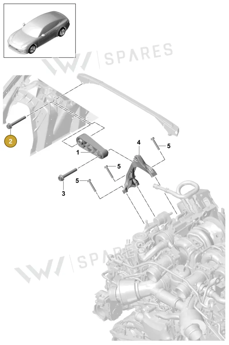 WHT008539 — Porsche Panamera (2016-2020) diagram p49109000, position 2
