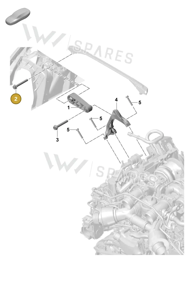 WHT008539 — Porsche Panamera (2023-2025) diagram p58109000, position 2