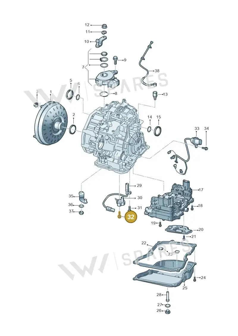 WHT008568 — Volkswagen Tiguan 2.0 4Motion (2017-2024) diagram 829321500, position 32