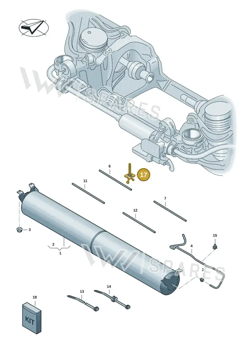 WHT008611 — Audi RS e-tron GT (2020-2025) diagram 4j1616100, position 17