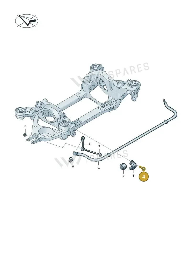 WHT008615 — Audi RS e-tron GT (2020-2025) diagram 4j1505400, position 4