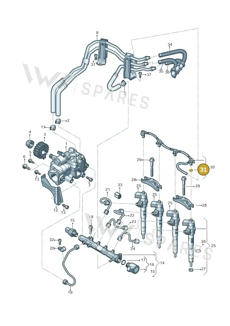 WHT008648 — Volkswagen Transport. multivan (2019-2024) diagram 7ep130015, position 31