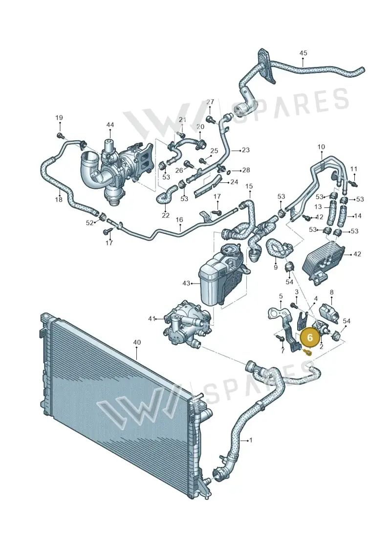 WHT008696 — Audi A6 (2018-2025) diagram 430121052, position 6