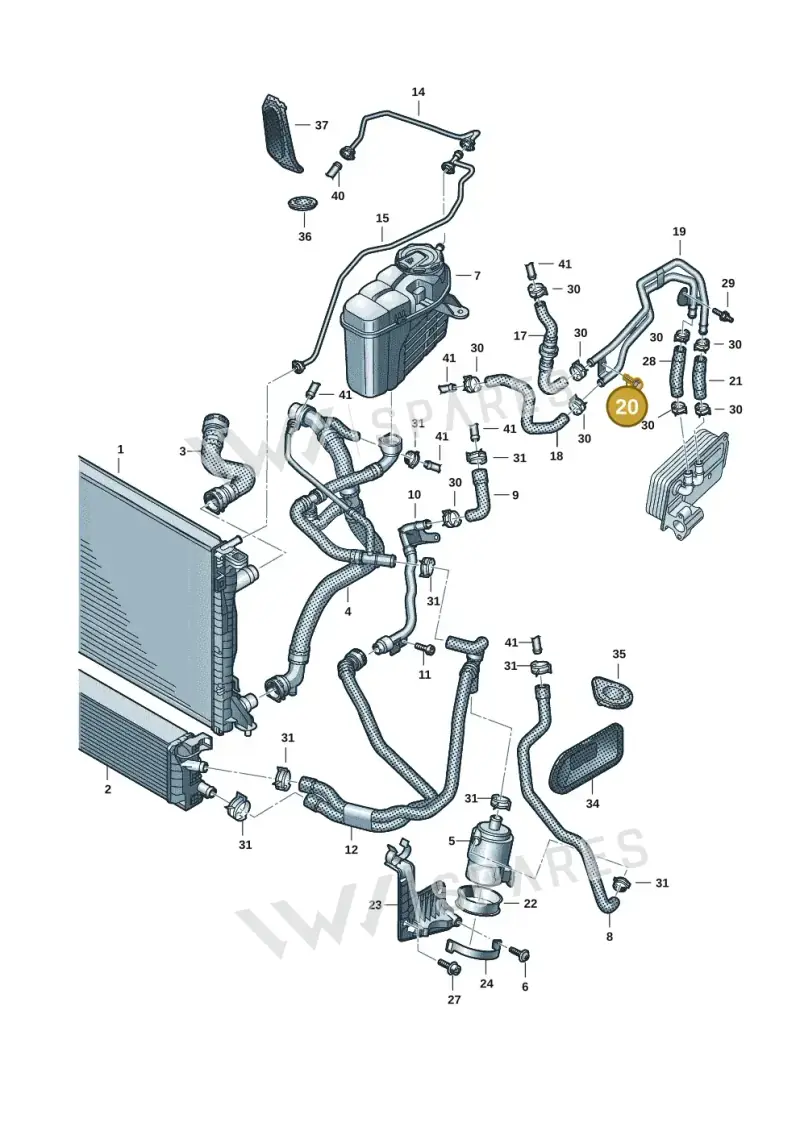 WHT008696 — Audi A6 (2018-2025) diagram 430121069, position 20