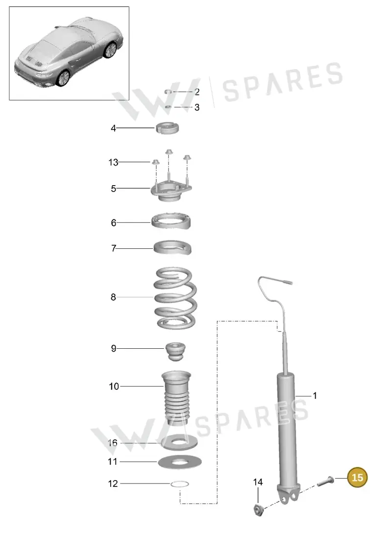 WHT008717 — Porsche 911 (2013-2020) diagram p42502002, position 15