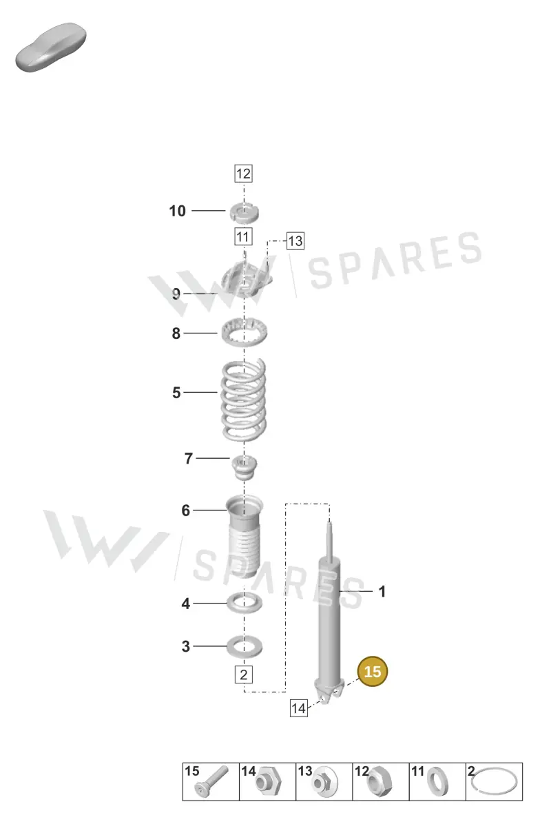 WHT008717 — Porsche 911 (2020-2022) diagram p53502000, position 15