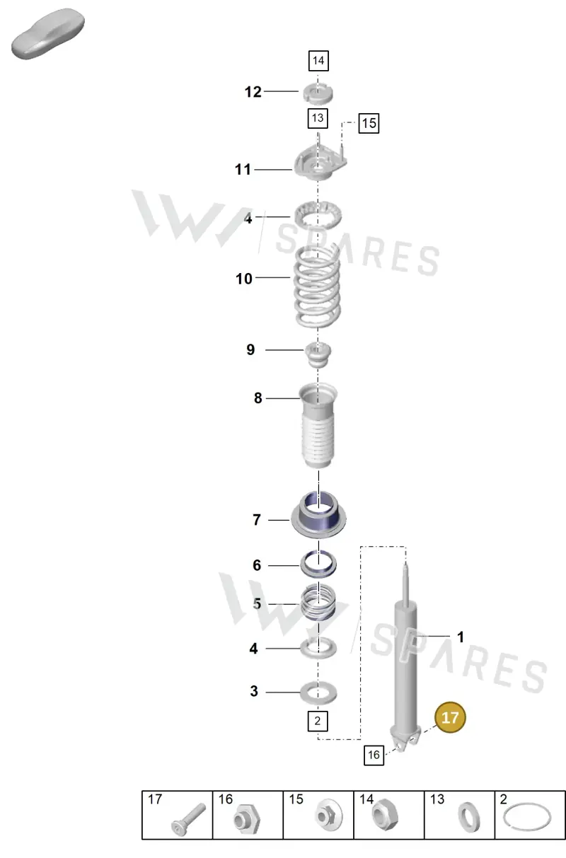 WHT008717 — Porsche 911 (2024-2025) diagram p57502010, position 17