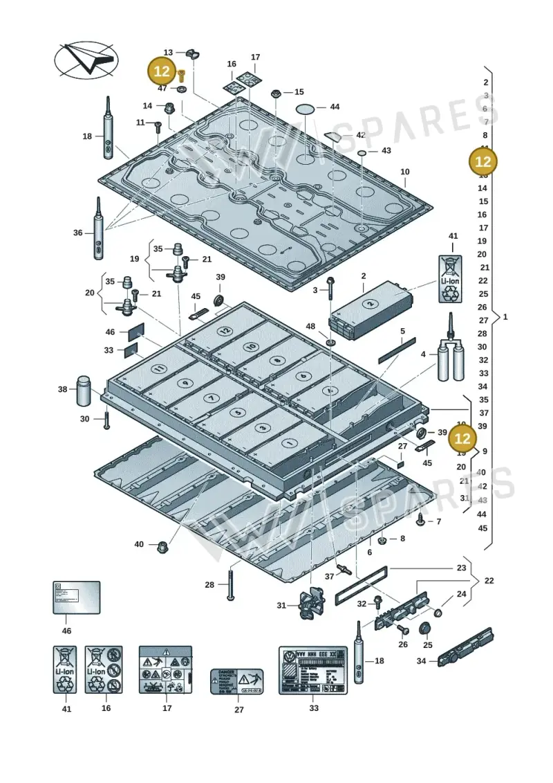 WHT008738B — SEAT CUPRA Tavascan (2023-) diagram 082915051, position 12
